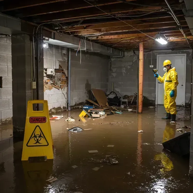 Flooded Basement Electrical Hazard in Manheim, PA Property